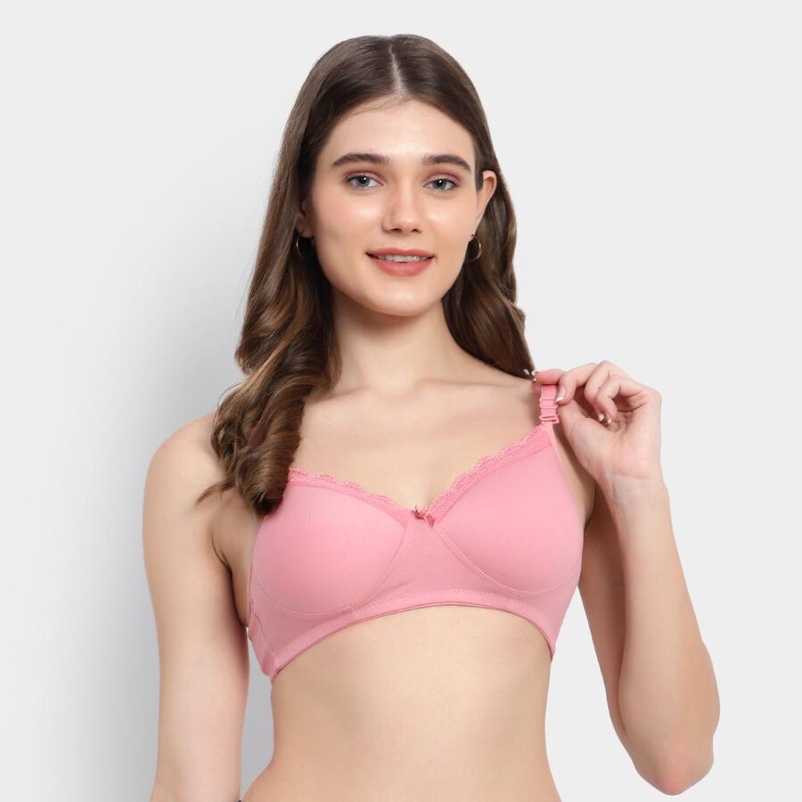 Ladies' Padded Bra, Light Pink, large image number null